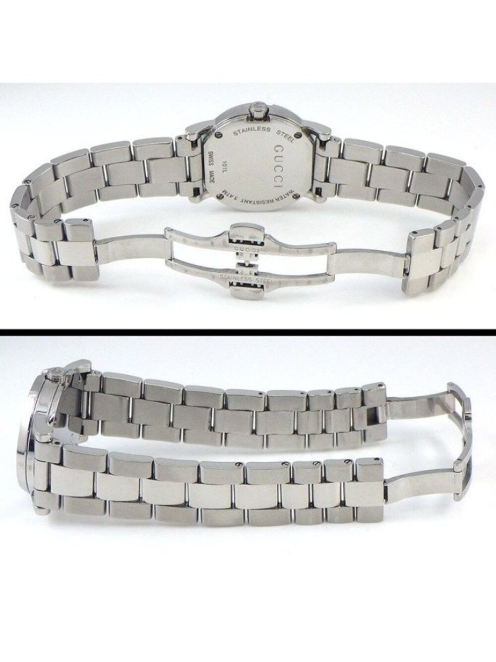 Gucci Watch Round Silver Dial SS Quartz Analog - Picture 3 of 12